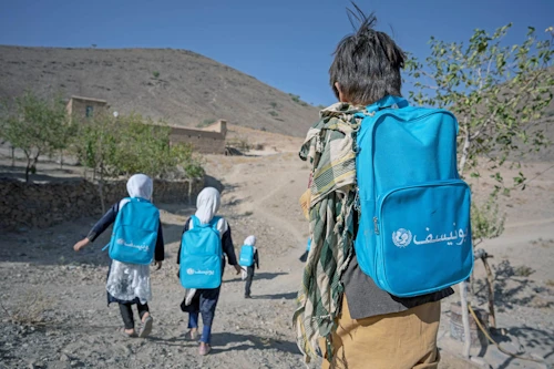 Ein af ljósmyndum í skýrslunni. Ljósmynd: UNICEF
