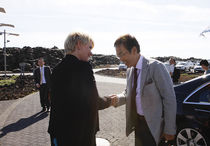 Ragnheiður Elín Árnadóttir og Nobuteru Ishihara A